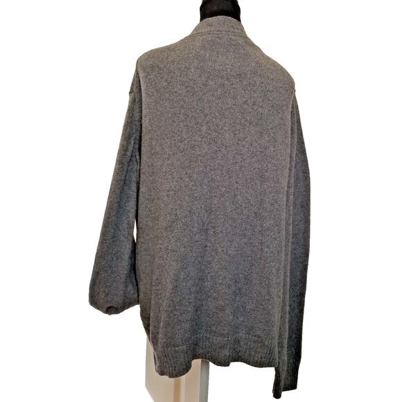 H&M L.O.G.G Men's Career Grey Lightweight Cardigan Button Front Sweater Size XL - Picture 3 of 6